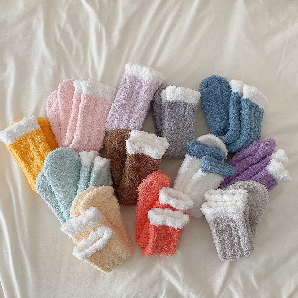 PANTOFOLA D’ORO Calze tubo centrale calze velluto corallo calze ispessite calze pavimento calze sonno