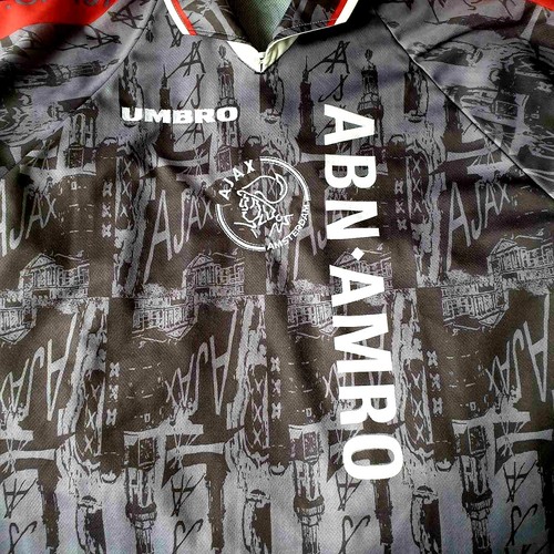 Ajax 1996 - 1997 Away football Umbro shirt #18 Musampa - Picture 6 of 7