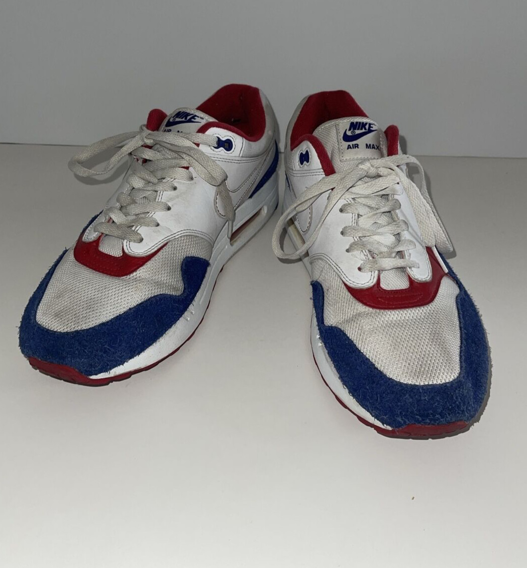 Nike Air Max 1 USA America (CJ9927-100) Red White Blue Sneaker Men's Size 11