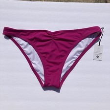 Shade  Shore Bikini Bottom Large 12-14 Pink Extra Cheeky V Front High Leg New