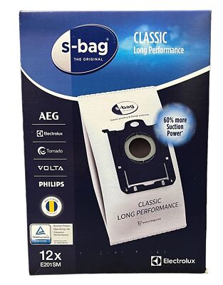 Electrolux E201SM s-bag 12x Staubsaugerbeutel Staubbeutel Megapack 9001684811