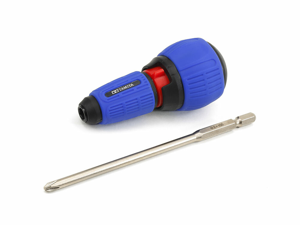 Tamiya 74152 Ratcheting Screwdriver PRO w/(+)Bit/L (PH2x100mm)RC