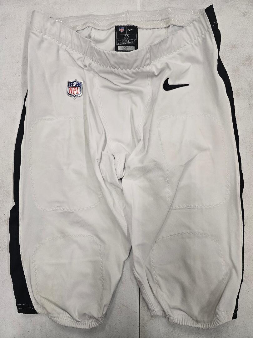 Philadelphia Eagles 2024 BRANDON GRAHAM #55 (Game Used) White Football Pants