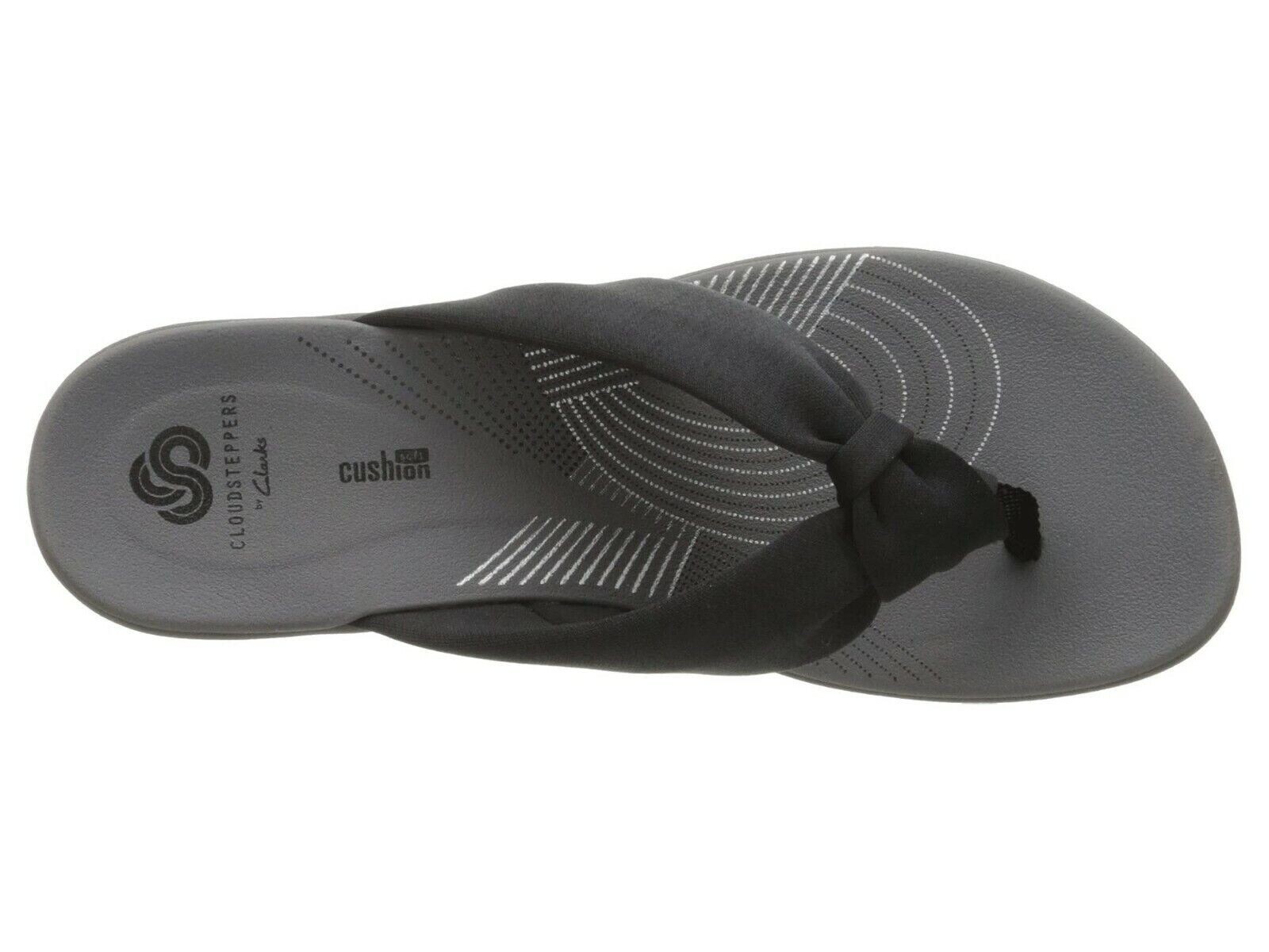 Clarks Women's ARLA GLISON Flip Flop Sandals 24905 BLACK US SIZE 6 M