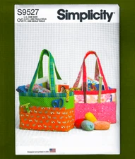 Easy to Sew Gift Bags, Organizing or Craft Bags Sewing Pattern~Simplicity 9527