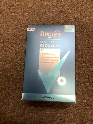 10*Degree Men Maximum Recovery Body Wipes xl Menthol