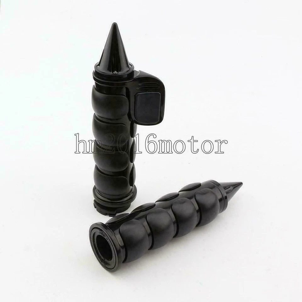 Motorcycle 1" Handlebar Hand End Grips for Harley Sportster Dyna Softail Foto 4 de 4