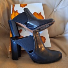 Donald Pliner Womens Briana Black Leather Clog Mule 6M