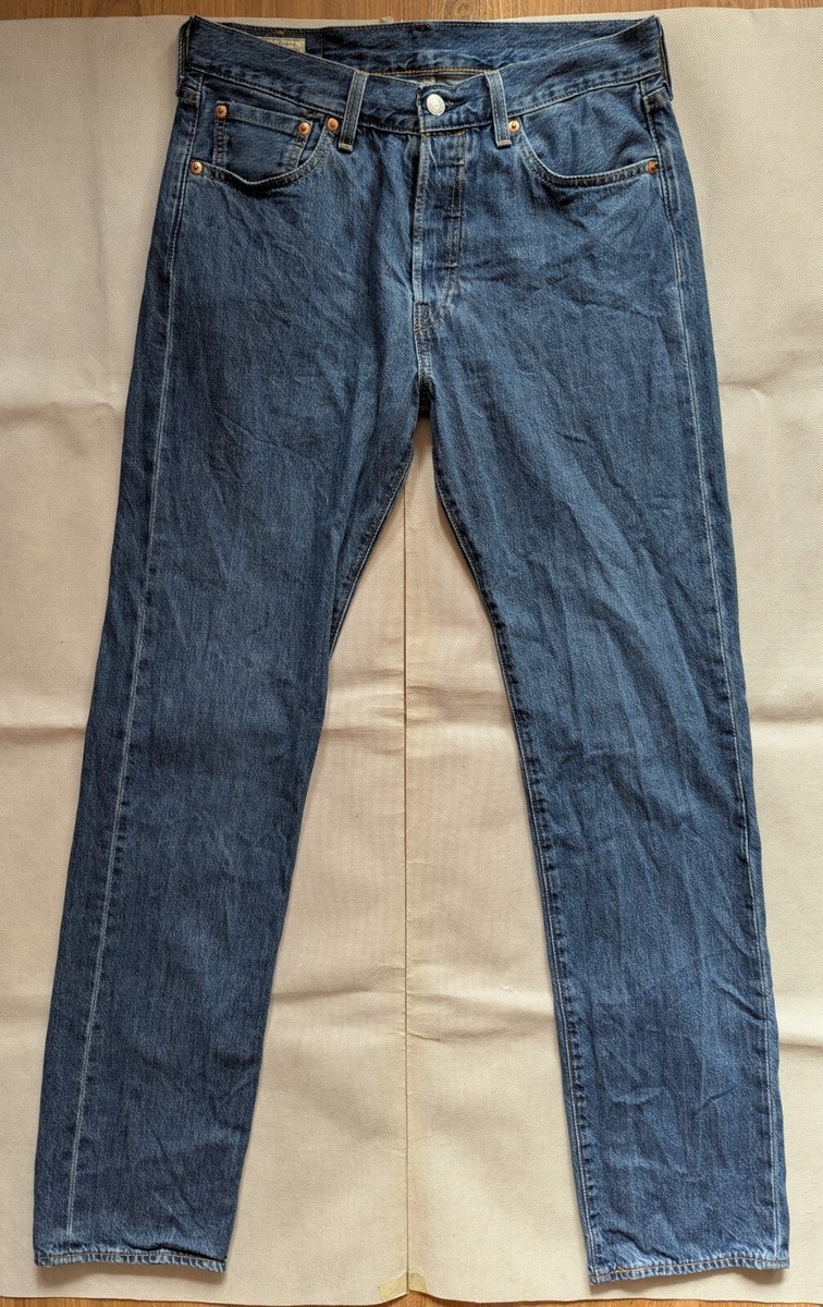 Levi's 501 Original Fit Jeans W30 L34 Button Fly Made in Vietnam