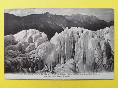 CPA 74 CHAMONIX et le MONT BLANC Glacier des Bossons KETTE der ROTEN NADELN
