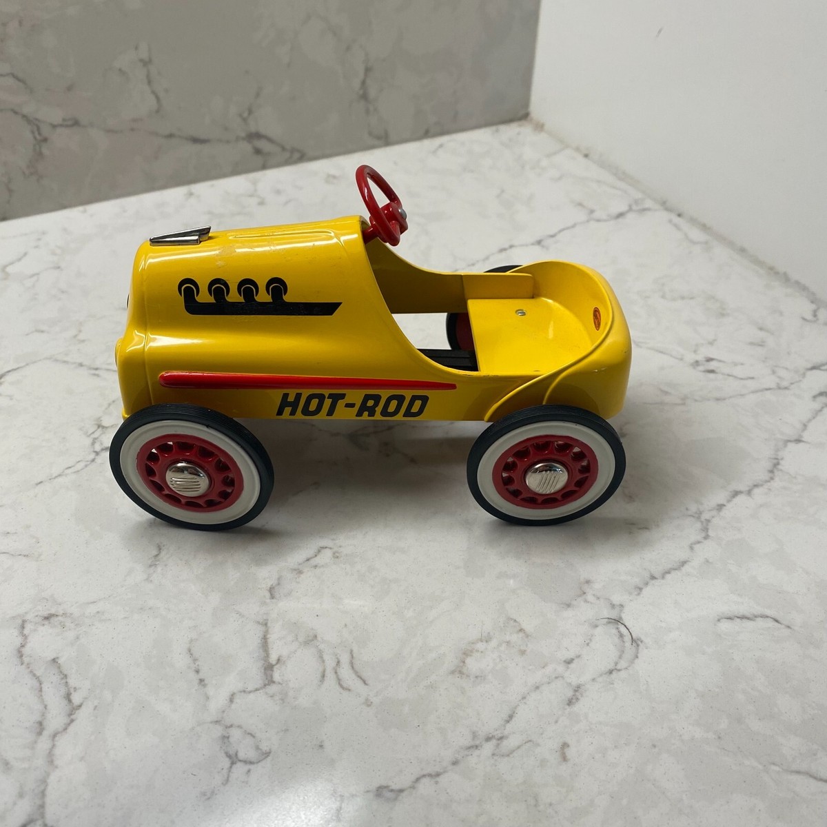 Vintage 1996 Garton Hallmark Yellow Hot Rod Racer Kiddie Classics