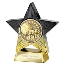 Football Players Player Superstar Trophy Award 2 Sizes Free Engraving PA25058A-B