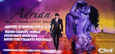 Celentano Milo Manara Biglietto invito Teatro Camploy "Adrian" Clan 2019