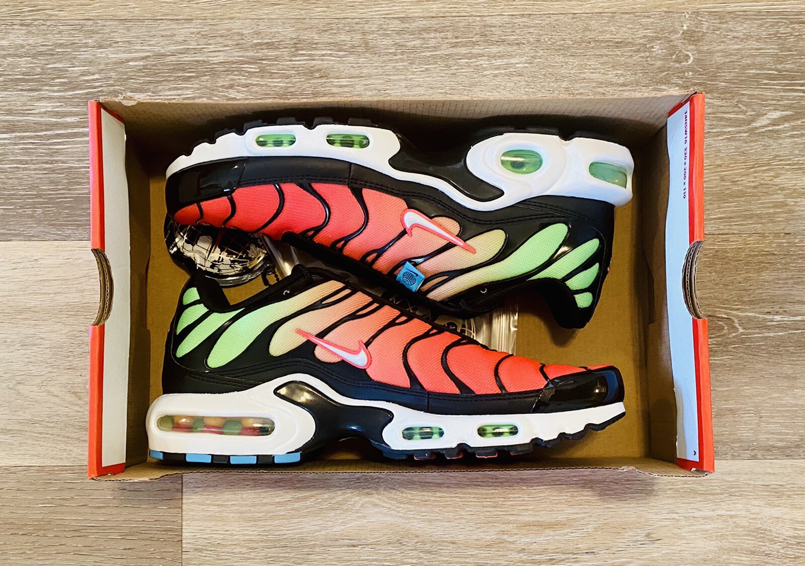 Nike Air Max Plus WW \u0026#039;Worldwide\u0026#039; Lime Orange CK7291-001  Men\u0026#039;s 7.5, Women\u0026#039;s 9 | eBay