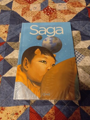 Saga #1 deluxe hardcover still sealed first printing Image Comics BKV
