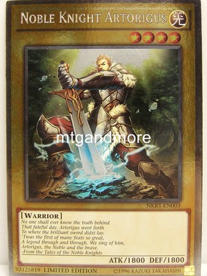 Yu-Gi-Oh - 1x Noble Knight Artorigus - NKRT - Noble Knights of the Round Table