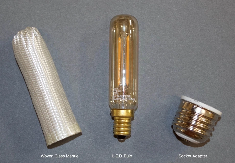 LED Electric Gaslight Kit (2.5W) for Outdoor Electric Lanterns and Porch Lights  - Image 4 of 4