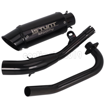 Low Mount Exhaust Full System Muffler with Baffle For Honda