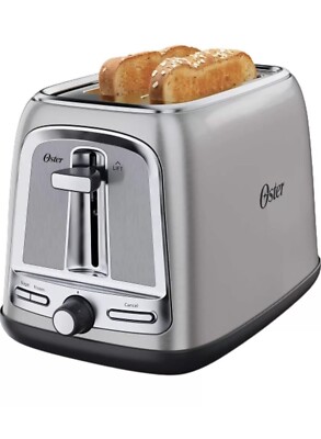 Oster 2 Slice Wide Slot Toaster - Brushed Stainless Steel