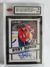 Alexander Ovechkin 2015-16 Buyback AUTO 10-11 Stats King Hockey Card #1/1 KSA 9!