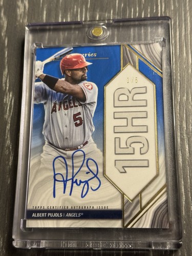 2022 TOPPS LUMINARIES ALBERT PUJOLS AUTO ON CARD HOME RUN KINGS 1/5 ANGEBOT UP
