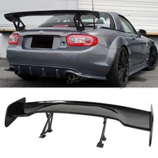 For Mazda Mx-5 Miata Rx-8 46 Black Rear Trunk Spoiler Racing Gt Wing Adjustable For Mazda Mx-5 Miata Rx-8 46 Black Rear Trunk Spoiler Racing Gt Wing Adjustable