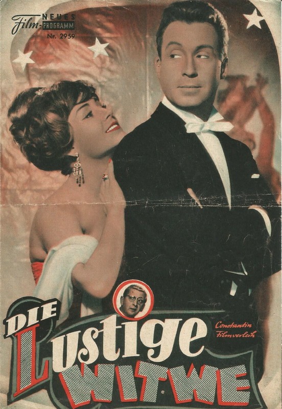 Die lustige Witwe 1962  Merry Widow Kino Neues Film Programm Peter Alexander