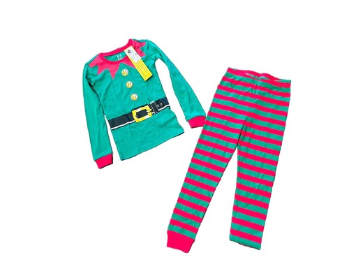 Childrens Place Unisex Kids Elf Suit Snug Fit Cotton Pajamas Size 5T New