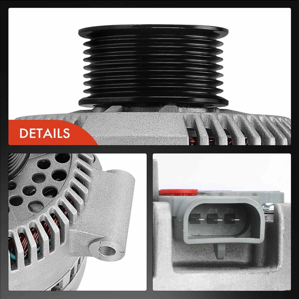 Alternator for Ford E-350 Econoline Club Wagon 95-02 E-550 Super Duty 2003 7.3L - Image 2 of 4