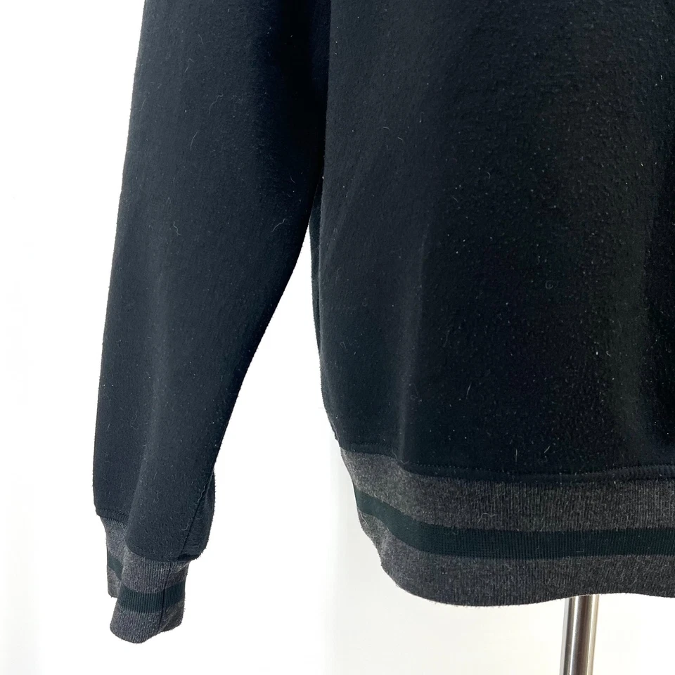 Calvin Klein Collection Long Sleeve Crewneck Sweatshirt Scuba Men's Large Black - Image 3 of 4