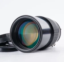 EX+5 Nikon Ai NIKKOR 200mm F/4 Telephoto MF Lens w/ Filter From JAPAN