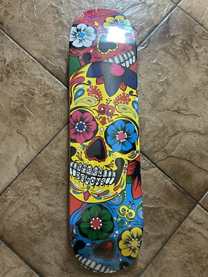 #ad Candy Skull Speed Demons Skateboard Deck Dia De Los Muertos Day Of The Dead 8.0 $49.99