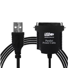 5ft USB Type A IEEE1284 DB36 Male Parallel Printer Port Converter Cable 36 Pin
