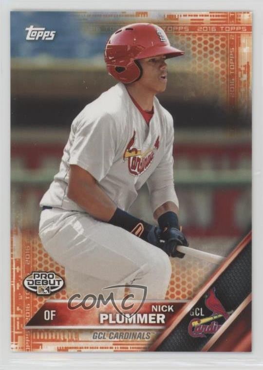 2016 Topps Pro Debut Orange 11/25 Nick Plummer #176 0t2