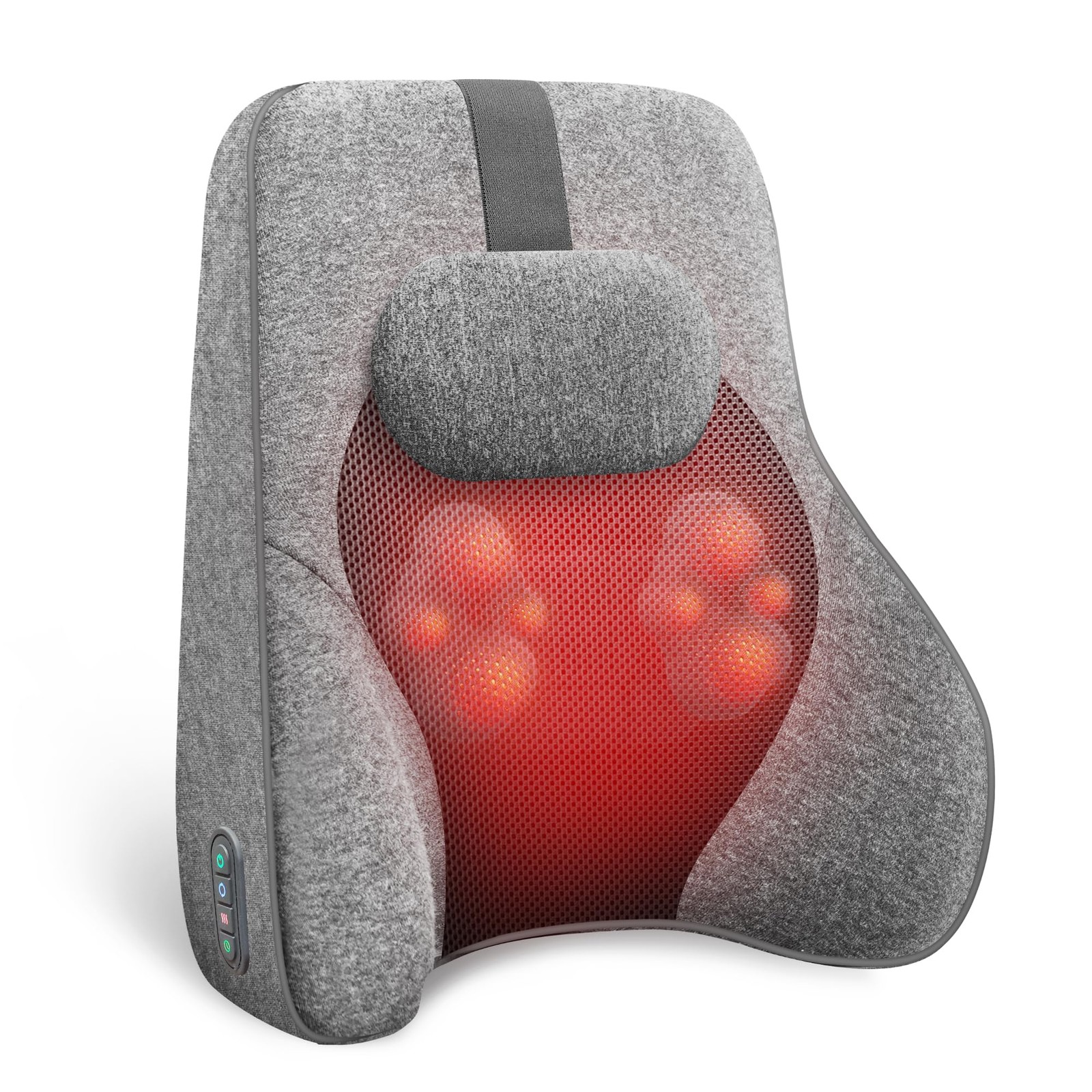 Appareil de massage pour le dos et coussin Shiatsu chauffant pour dossier