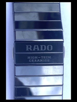 Original Rado Keramik Uhrenarmband Bracelet High-Tech Ceramics schwarz