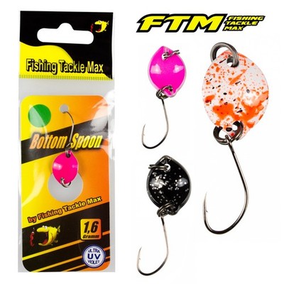 Forellen Spoon FTM BOTTOM | Micro Spoons 1,6g | Einzelhaken | UL Forelle Barsch