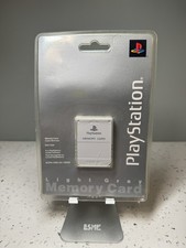 Sony PlayStation Light Grey Memory Card Sealed Vintage