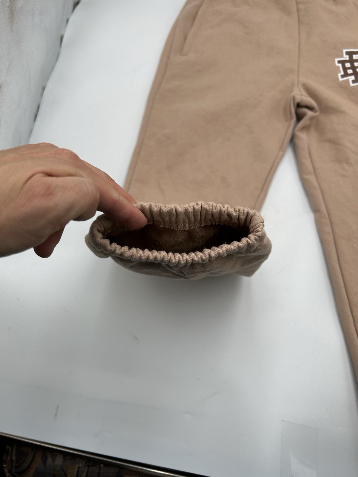 Eric Emanuel EE Basic Sweatpants Cuffed Brown Siz… - image 2