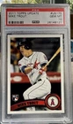2011 TOPPS UPDATE #US175 MIKE TROUT ROOKIE RC PSA 10