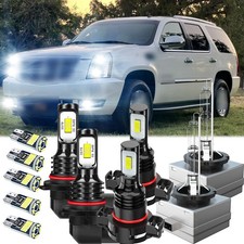 Ledhid Fit 2007-14 Cadillac Escalade Headlight Fog Driving Drl Light Bulbs Kit Ledhid Fit 2007-14 Cadillac Escalade Headlight Fog Driving Drl Light Bulbs Kit