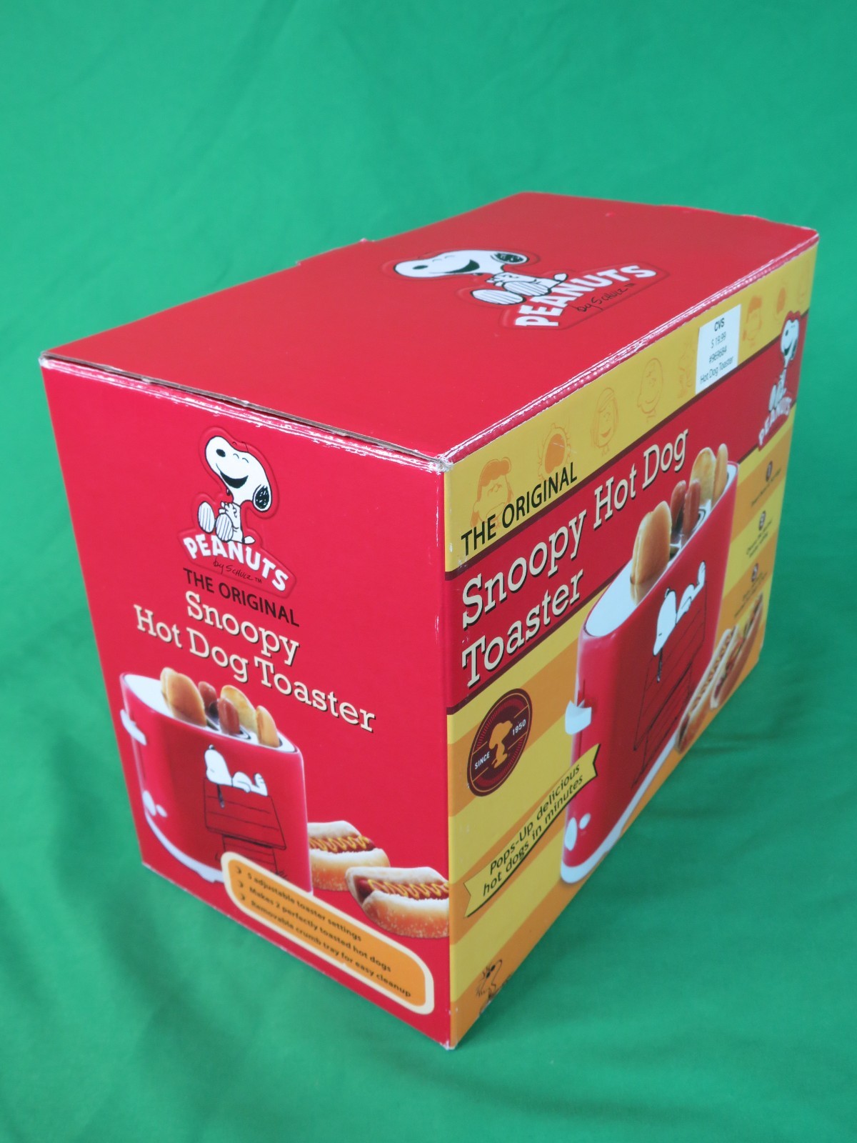 Retro Peanuts Snoopy Hot Dog Toaster Hot Dogs & Buns!