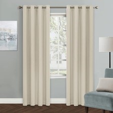 Blackout Curtains for Living Room Bedroom 52"W x 90"L Pack of 1 Beige