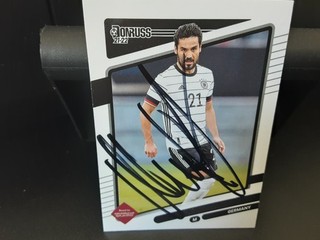 ILKAY GUNDOGAN GERMANY Hand Signed Panini WORLD CUP 2022 Football trade card