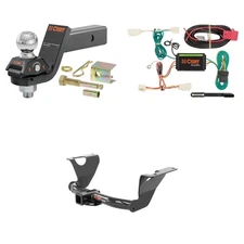 CURT Trailer Hitch Tow Cargo Package 45143 Cushion Ball Mount Anti-Rattle, 13390