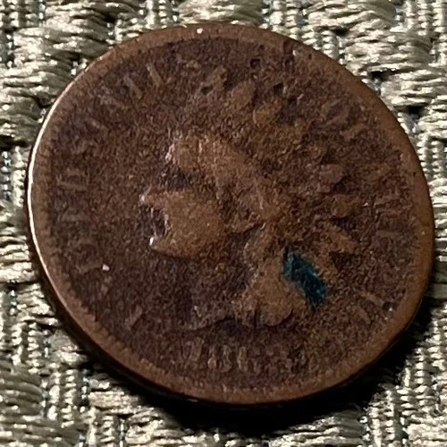 1868 Indian Head Penny - Cull, but Original Better Date, 158 Years Old!