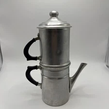 VTG Giannini Neopolitan Flip-Drip 8 Tazze Aluminum Stovetop Espresso Pot