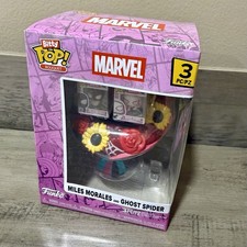 Funko Bitty Pop Bouquet Miles Morales Ghost Spider Valentine Marvel New
