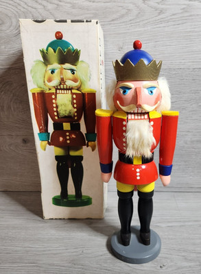 VERO ERZGEBIRGISCHER NUSSKNACKER AUS SEIFFEN Greman Nutcracker Vintage 14''