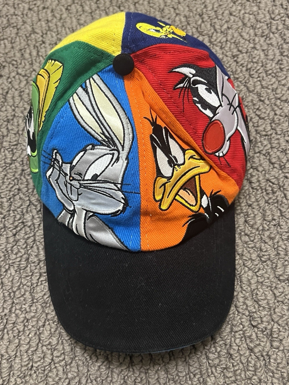 Vintage Looney Tunes Hat Warner Brothers Movie World Australia 90s Cartoons